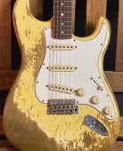 Fender Custom Shop Namm 2019 Ltd Edition 67 Stratocaster Big Head Super Heavy Relic Aged Vintage White
